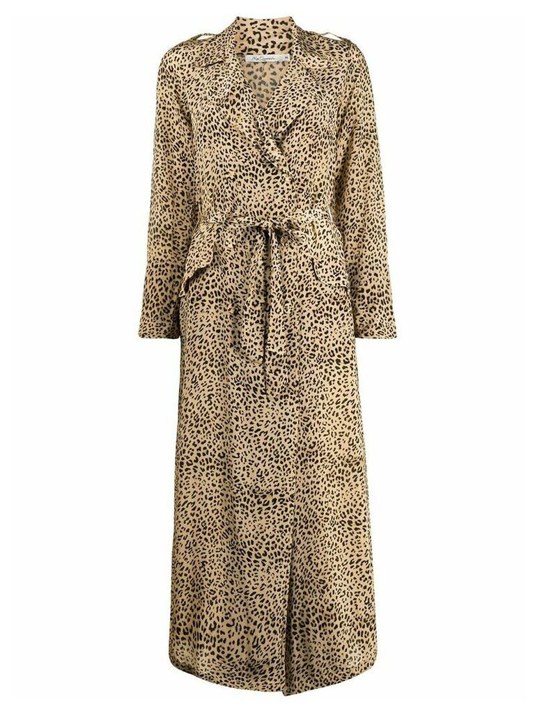 Mes Demoiselles Rosita leopard trench coat - Brown