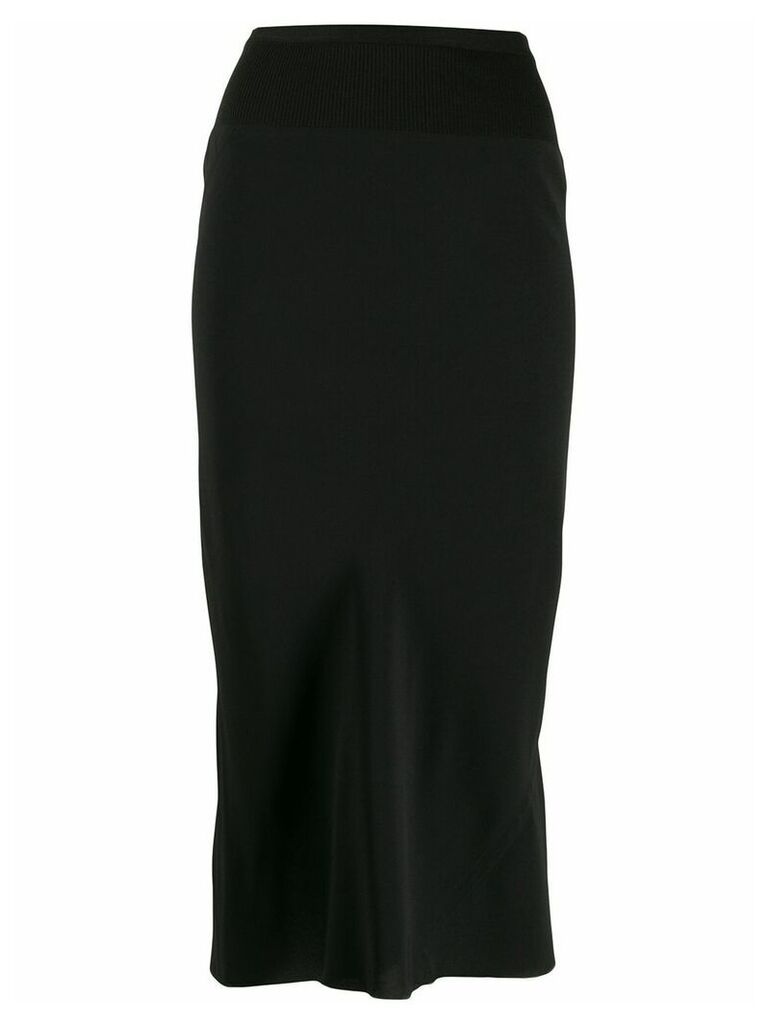 Rick Owens fitted pencil skirt - Black