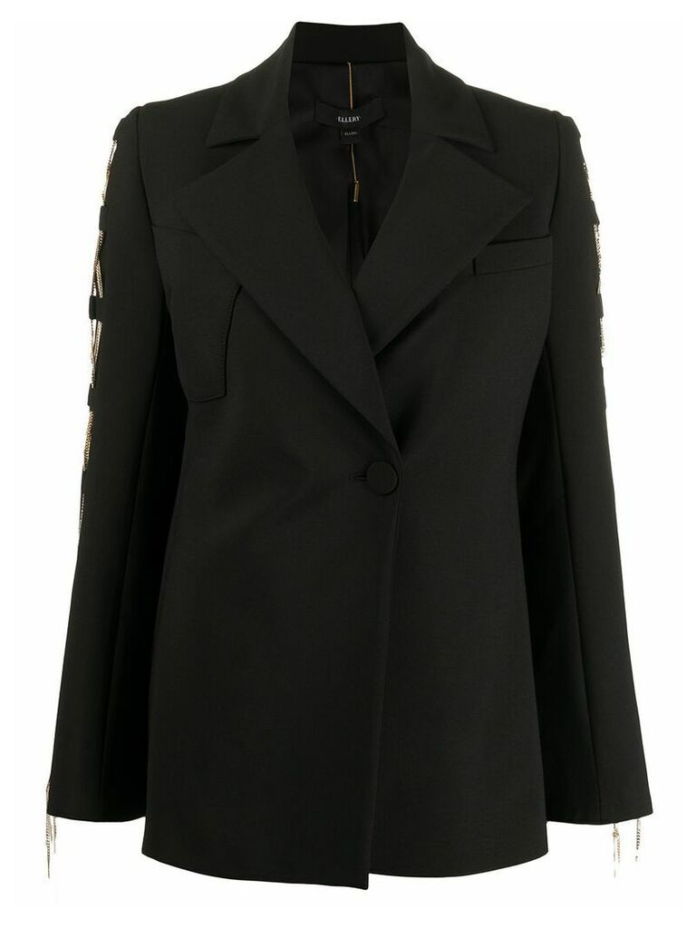 Ellery chain detail coat - Black