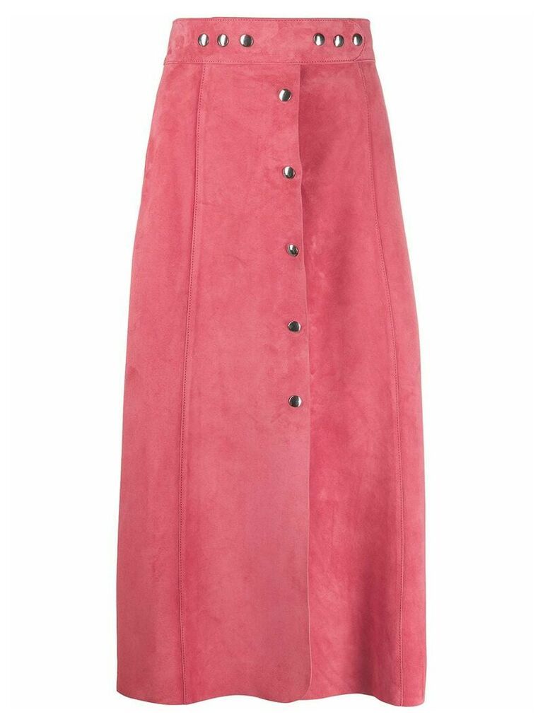 Prada buttoned midi skirt - PINK