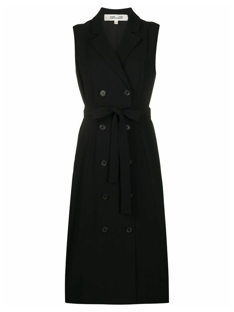 DVF Diane von Furstenberg sleeveless blazer dress - Black