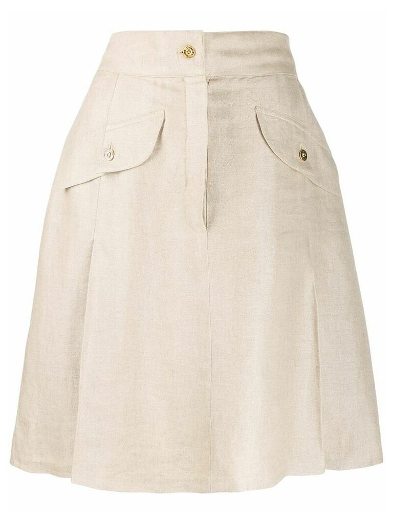 Chanel Pre-Owned 1980's A-line skirt - Neutrals