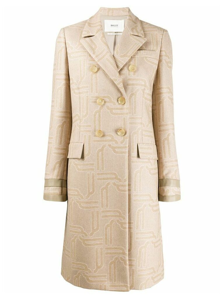 Bally fitted double-breasted coat - Neutrals