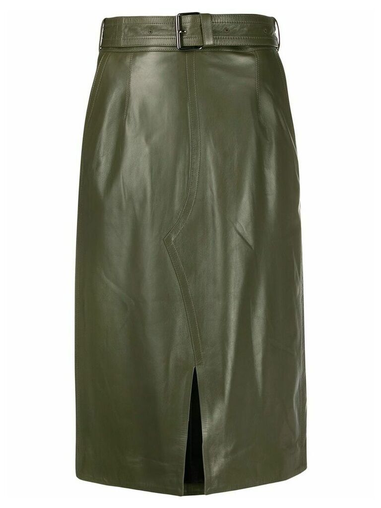 Marni high-waist belted skirt - Green