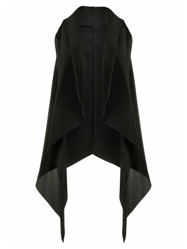 Emporio Armani draped asymmetric waistcoat - Black