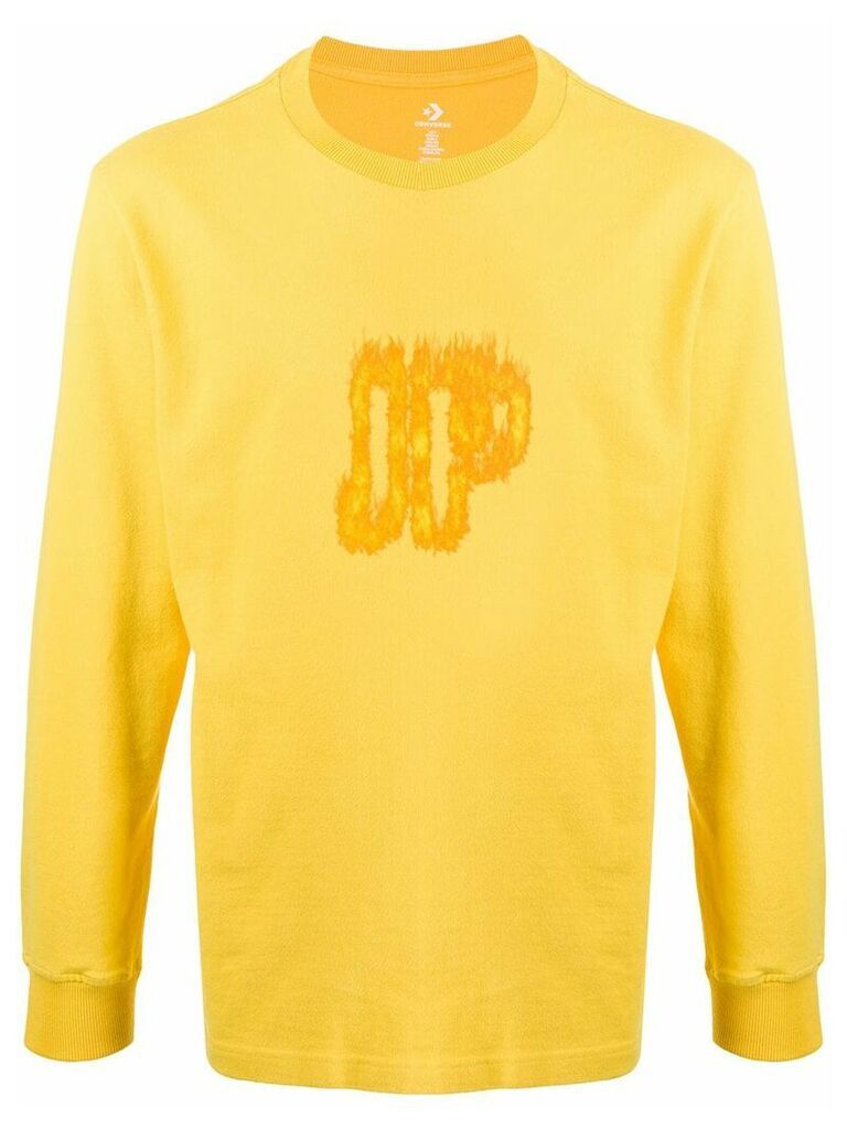 Converse playing with fire print sweatshirt - Yellow