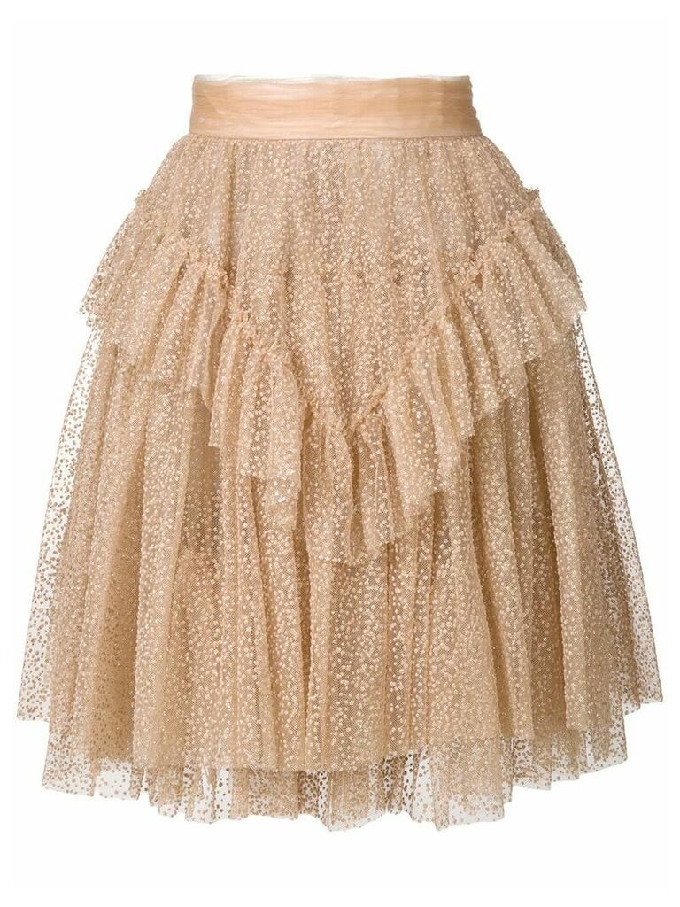Dsquared2 layered tulle skirt - NEUTRALS