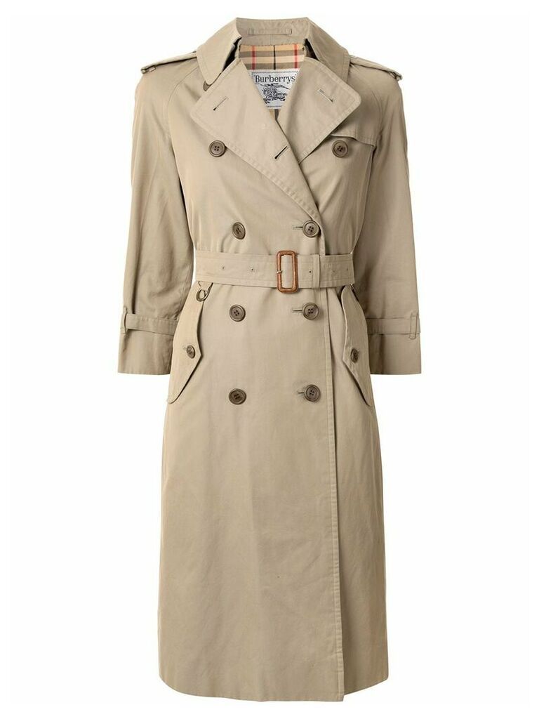 Burberry Pre-Owned double-breasted trench coat - Brown