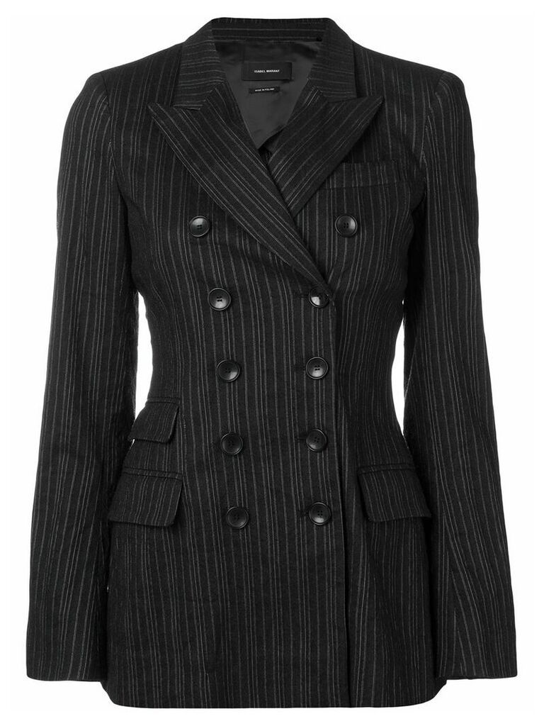 Isabel Marant fitted double breasted blazer - Black