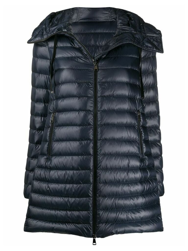 Moncler zipped padded coat - Blue