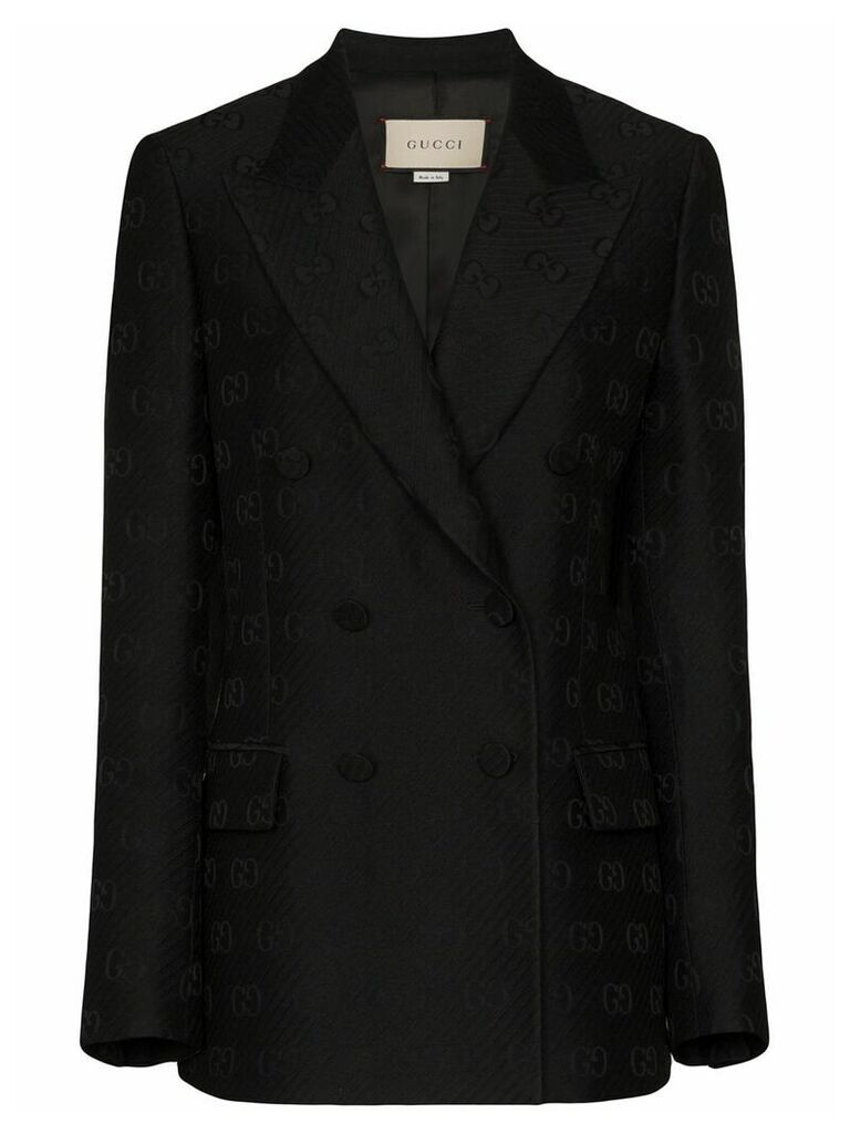 Gucci wool-blend jacquard blazer - Black