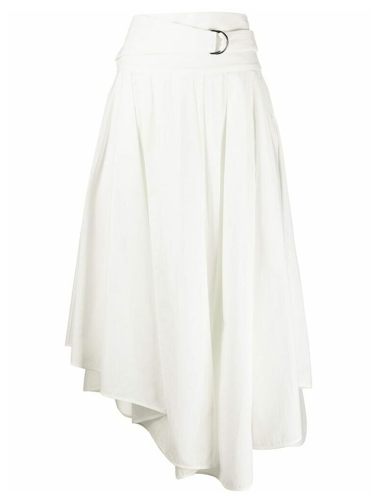 Brunello Cucinelli asymmetric skirt - White