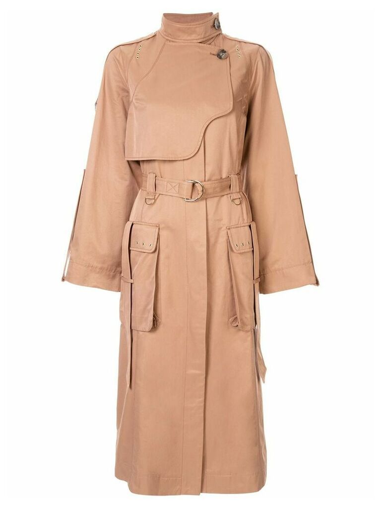 Acler Delton trench coat - Brown