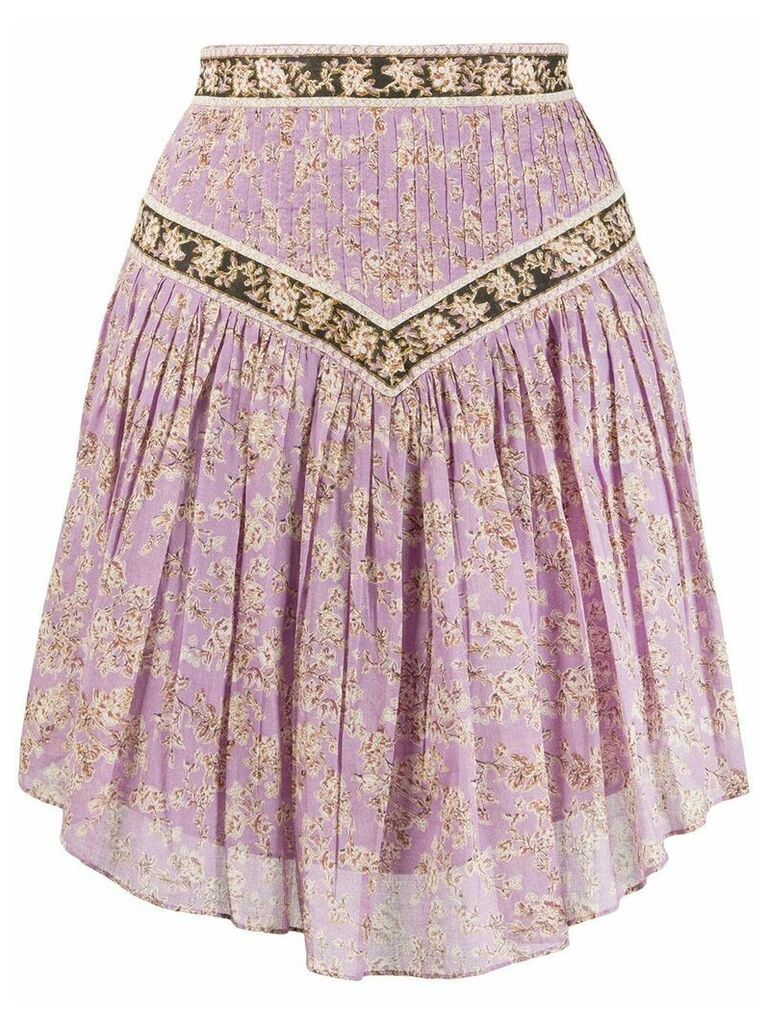 Isabel Marant Étoile Valerie floral-print skirt - PURPLE