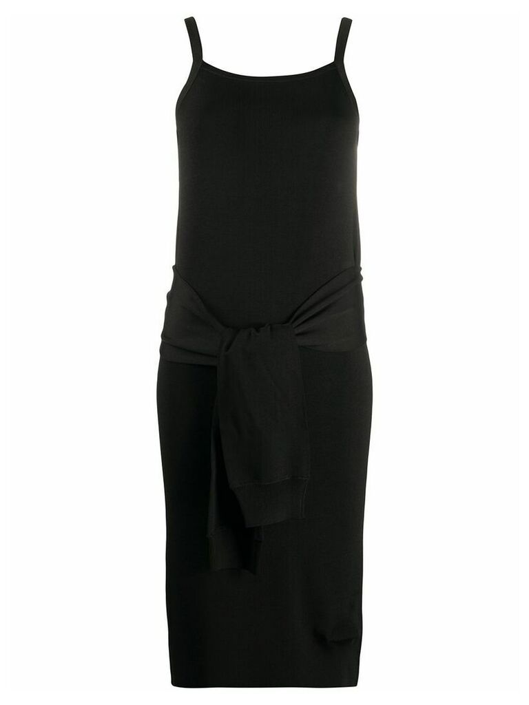 Helmut Lang tie waist dress - Black