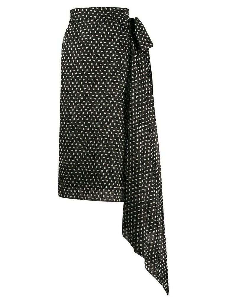 Vivienne Westwood Anglomania polka dot wrap skirt - Black
