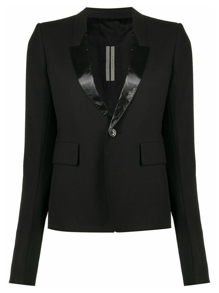Rick Owens single-breasted fitted blazer - Black