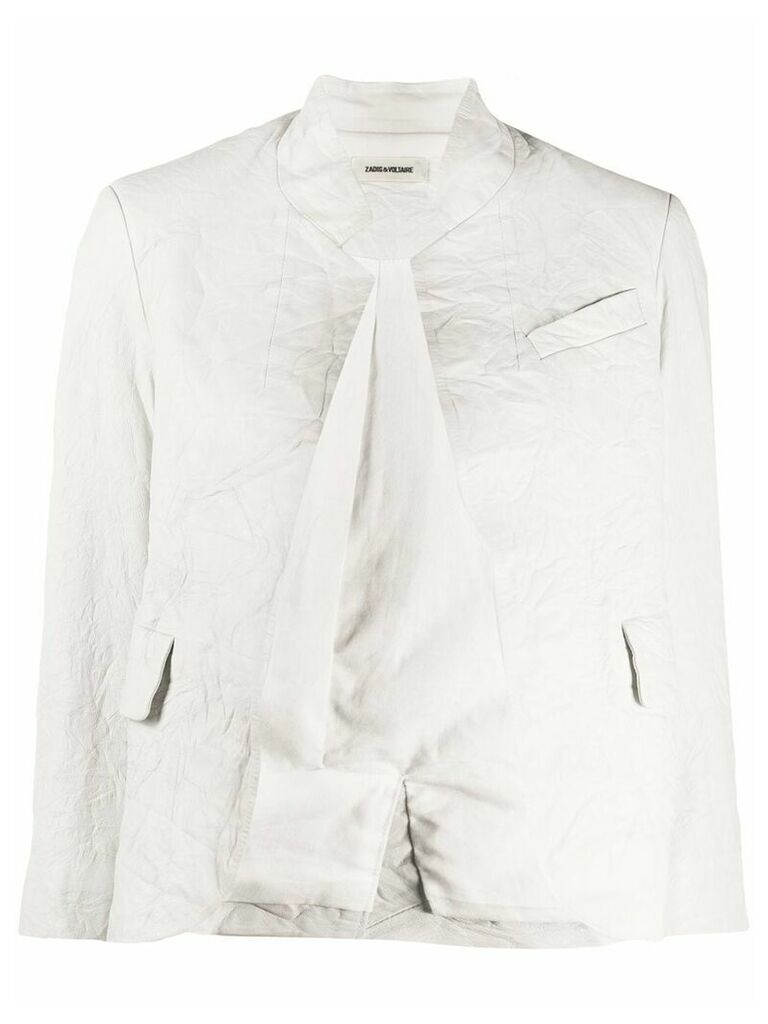 Zadig & Voltaire cropped blazer - White