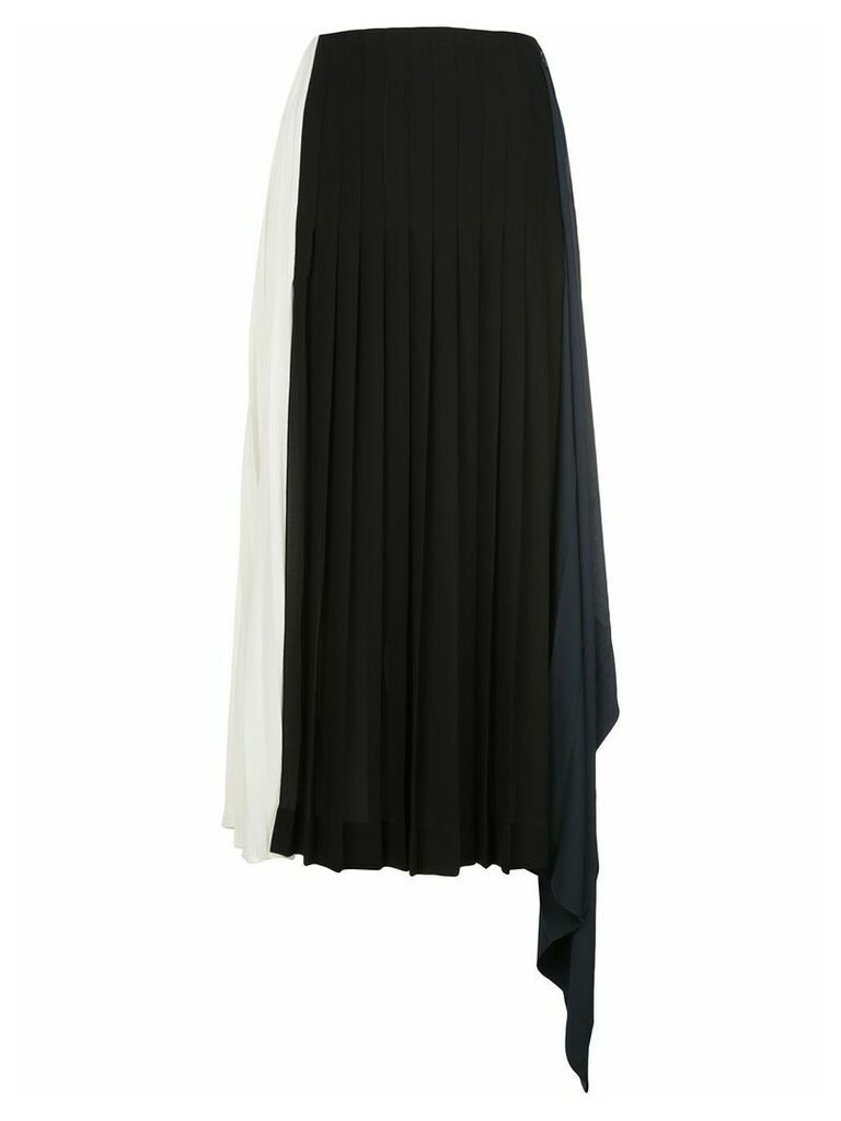 Monse colour-block pleated skirt - Black