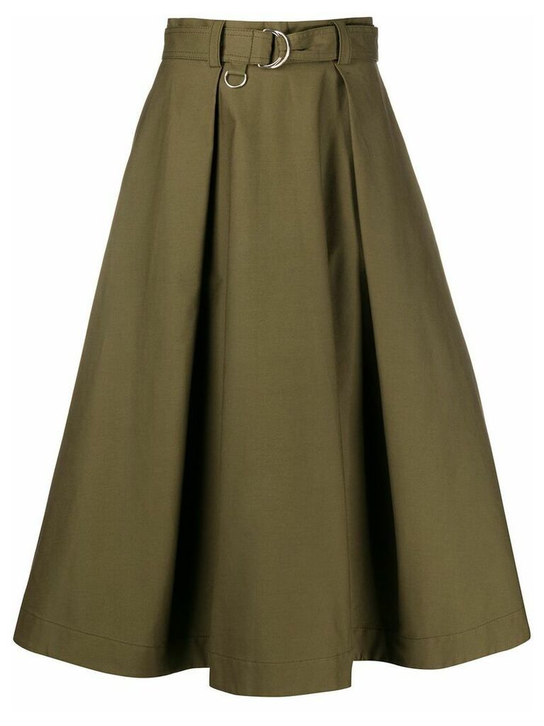 MSGM A-line pleated skirt - Green