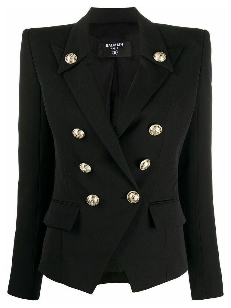 Balmain structured double-breasted blazer - Black