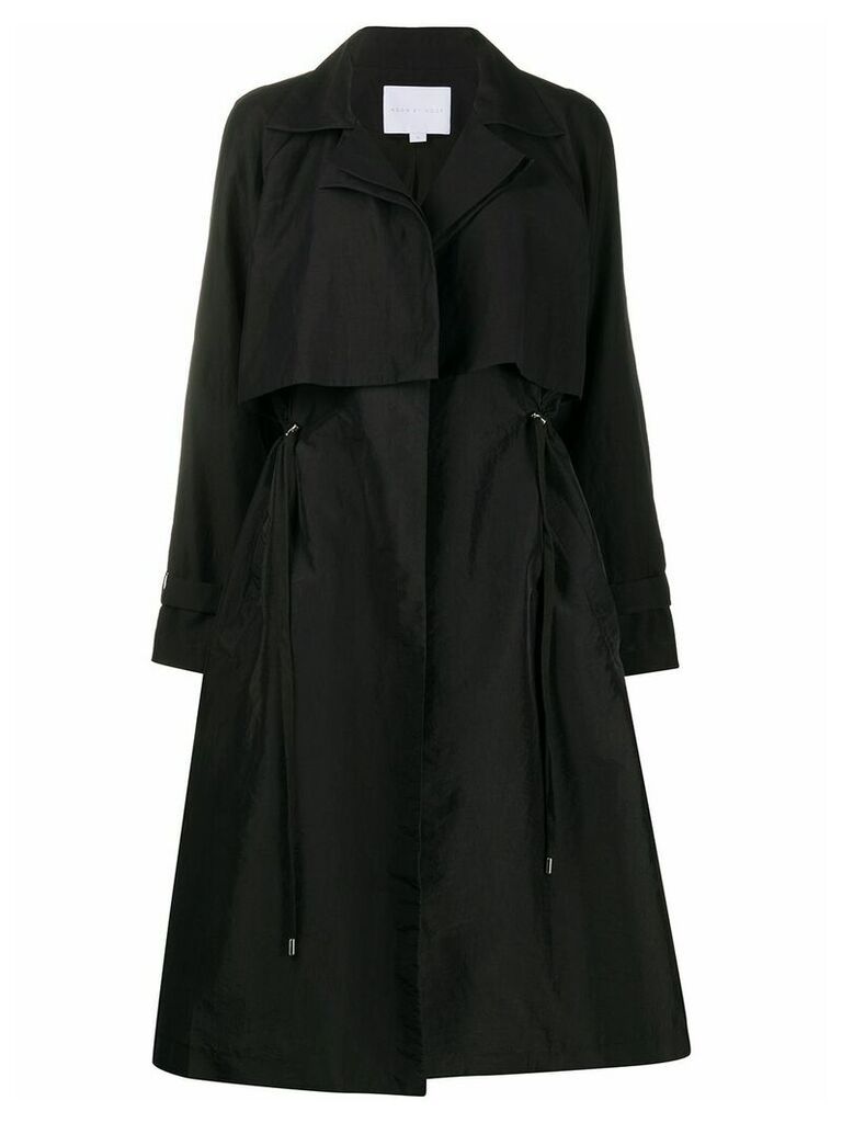 Noon By Noor Rockferry layered style coat - Black