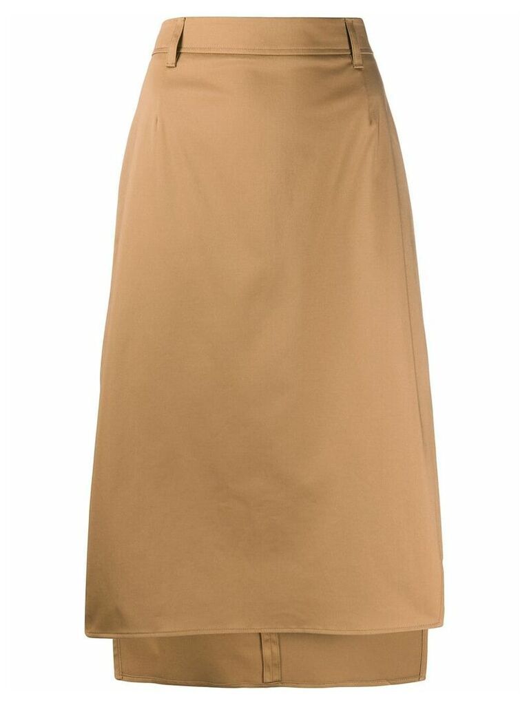 Prada high-waisted skirt - Brown