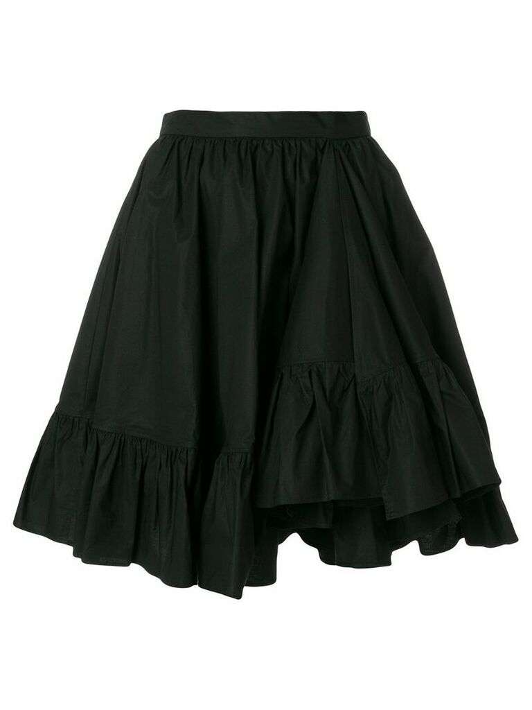 MSGM frill hem full skirt - Black