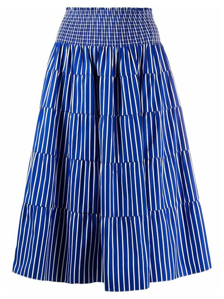 Prada high-waisted striped skirt - Blue