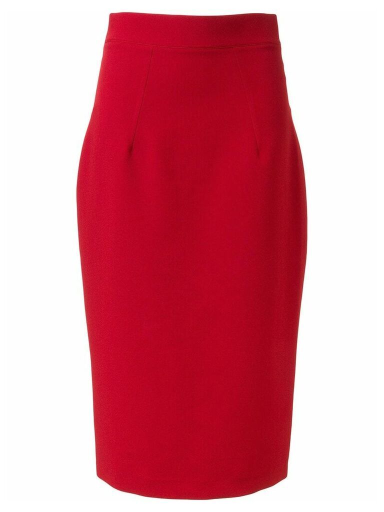 Safiyaa Hokoku pencil skirt - Red