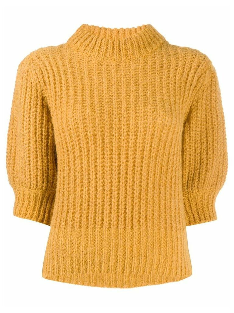 Ba & Sh Eric chunky knit jumper - Yellow