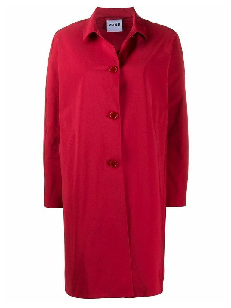 Aspesi Mostacciolo button-down car coat - Red
