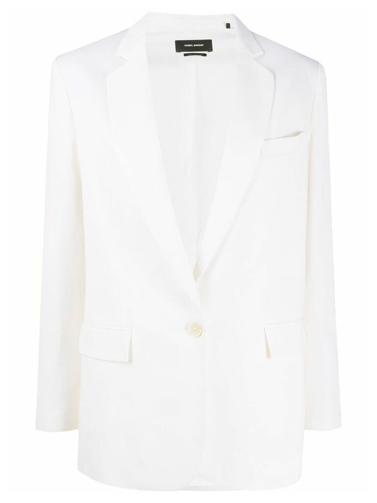 Isabel Marant single button blazer - White