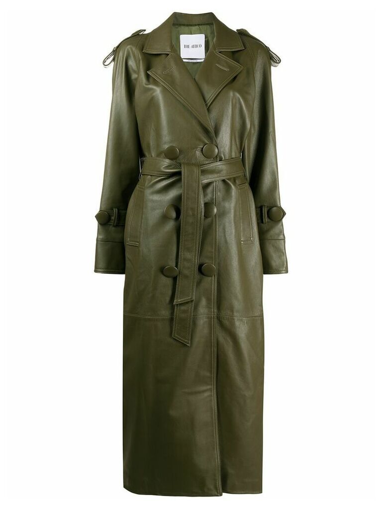 The Attico double breasted trench coat - Green