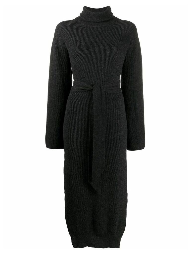 Nanushka roll neck knitted dress - Black