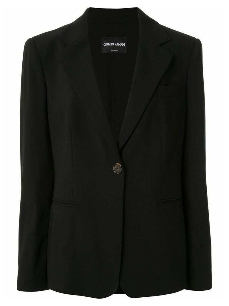 Giorgio Armani oversized tailored blazer - Black
