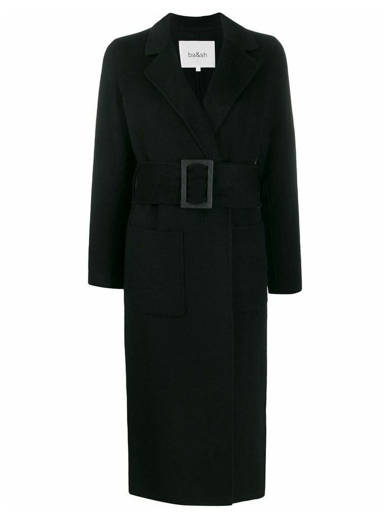 Ba & Sh Barnabe belt coat - Black
