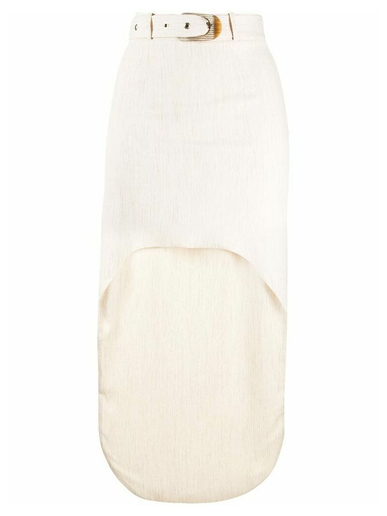 Materiel asymmetric draped skirt - Neutrals