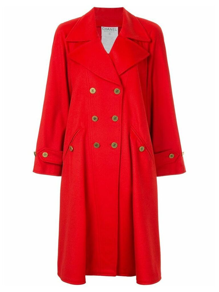 Chanel Pre-Owned 1994 cashmere double-breasted flared coat