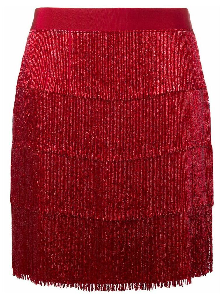 Alberta Ferretti beaded layered skirt