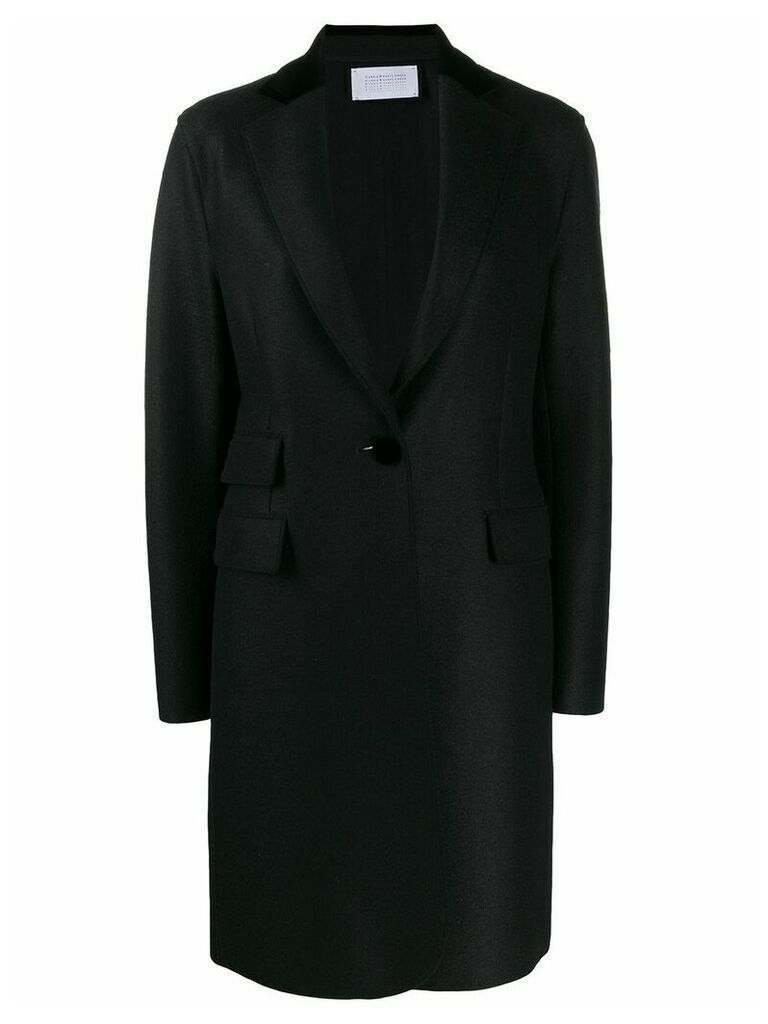 Harris Wharf London single breasted coat - Black
