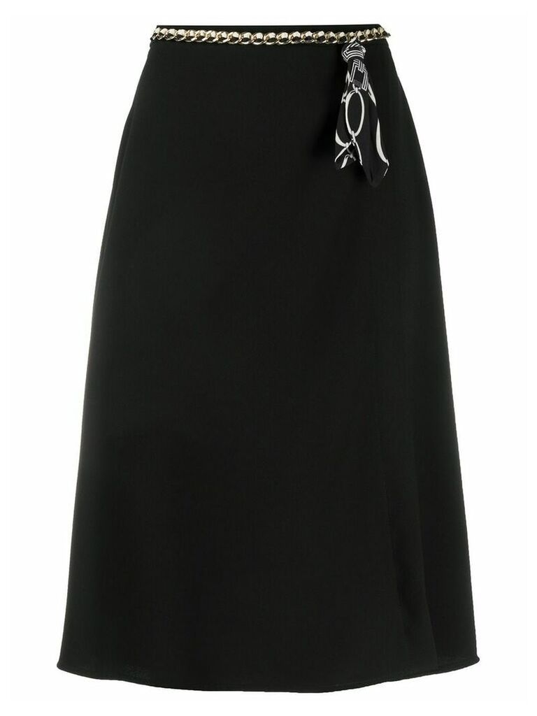 Elisabetta Franchi belt detail skirt - Black