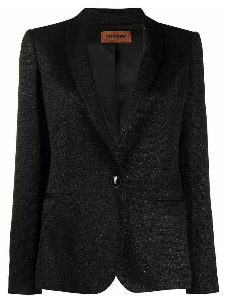 Missoni one-button blazer - Black