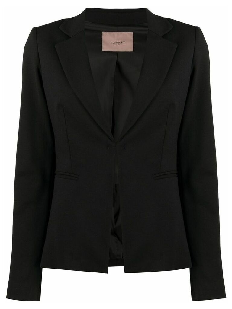 Twin-Set slim fit tailored blazer - Black