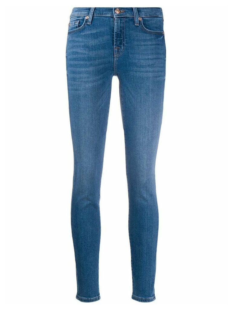 7 For All Mankind Slim Illusion mid-rise skinny jeans - Blue