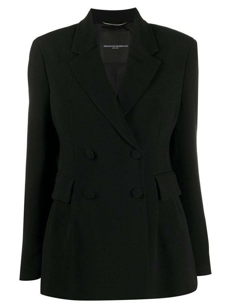 Ermanno Scervino double-breasted fitted blazer - Black