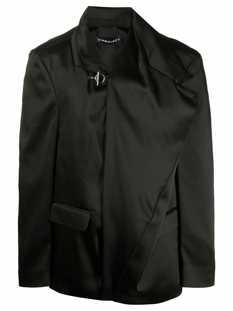 Y/Project wide lapel blazer - Black