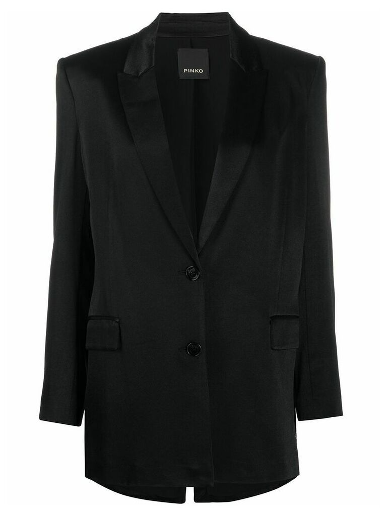 Pinko fringe panel blazer - Black