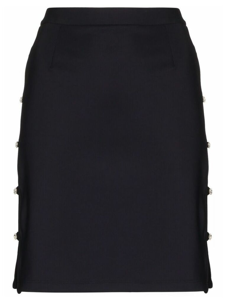 Marcia Tchikiboum button-side skirt - Black