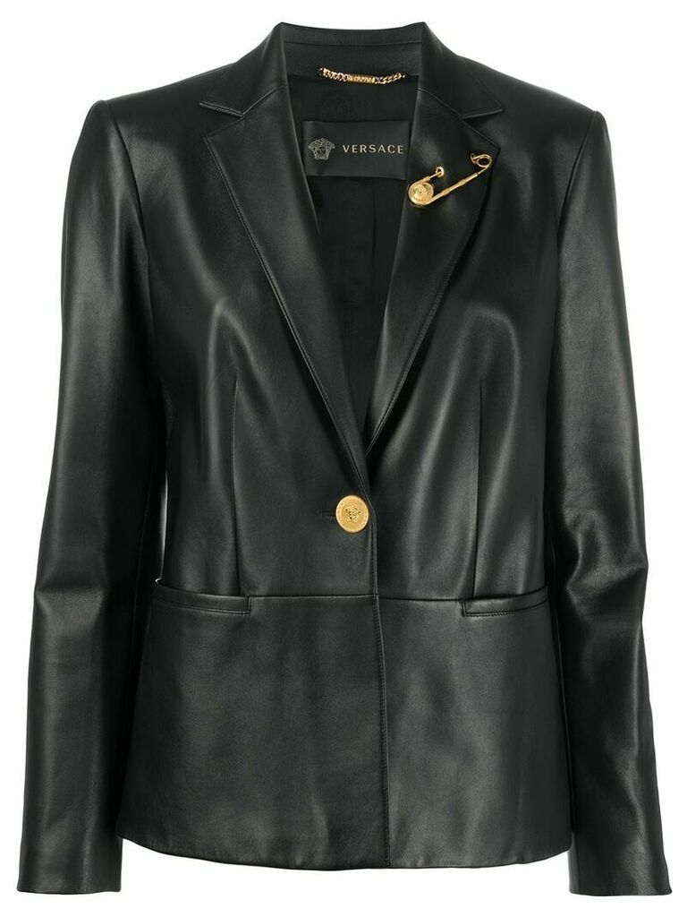 Versace slim fit blazer - Black